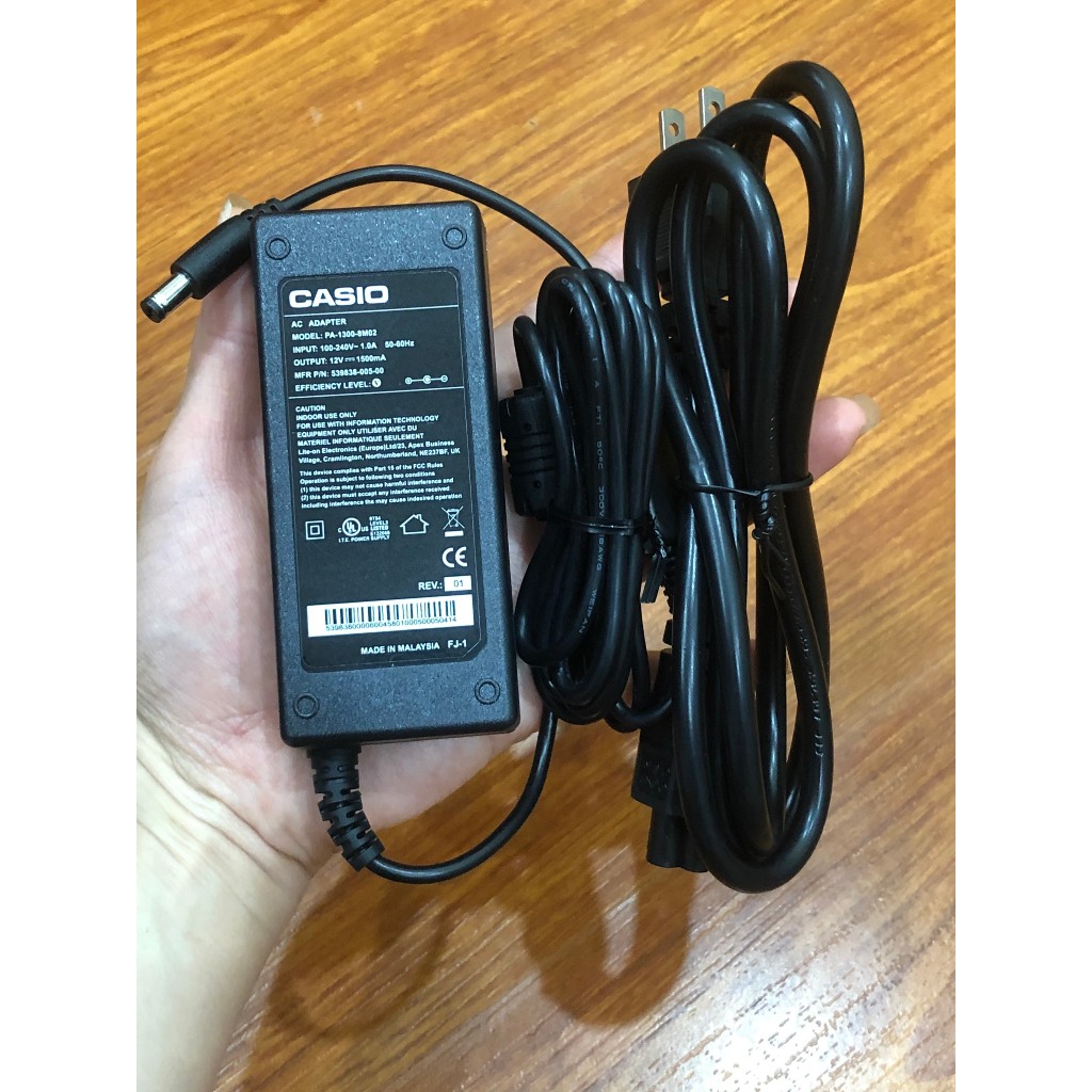 แหล่งจ่ายไฟ Casio PX-120, PX-200, PX-300 12v