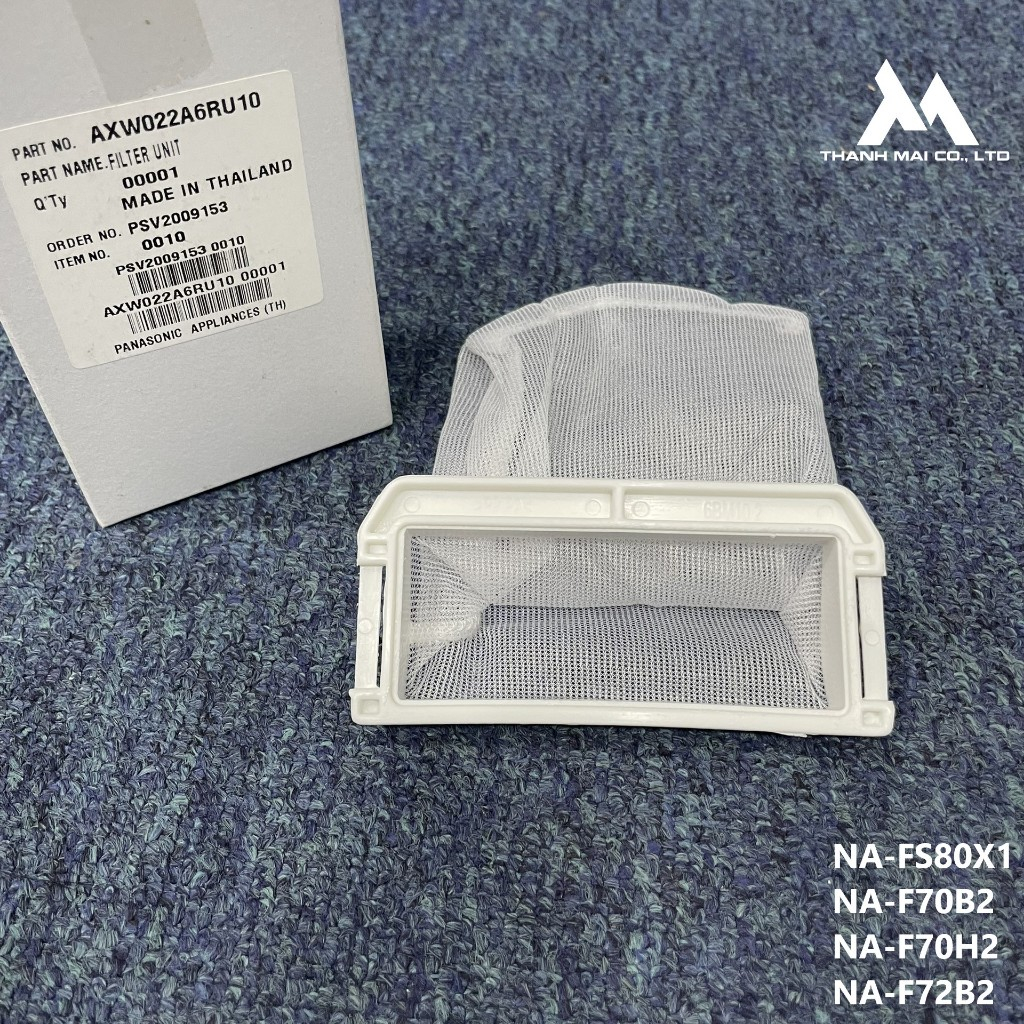 [สินค้าแท้] ถุงกรองขุยเครื่องซักผ้า Panasonic _ AXW022A6RU10