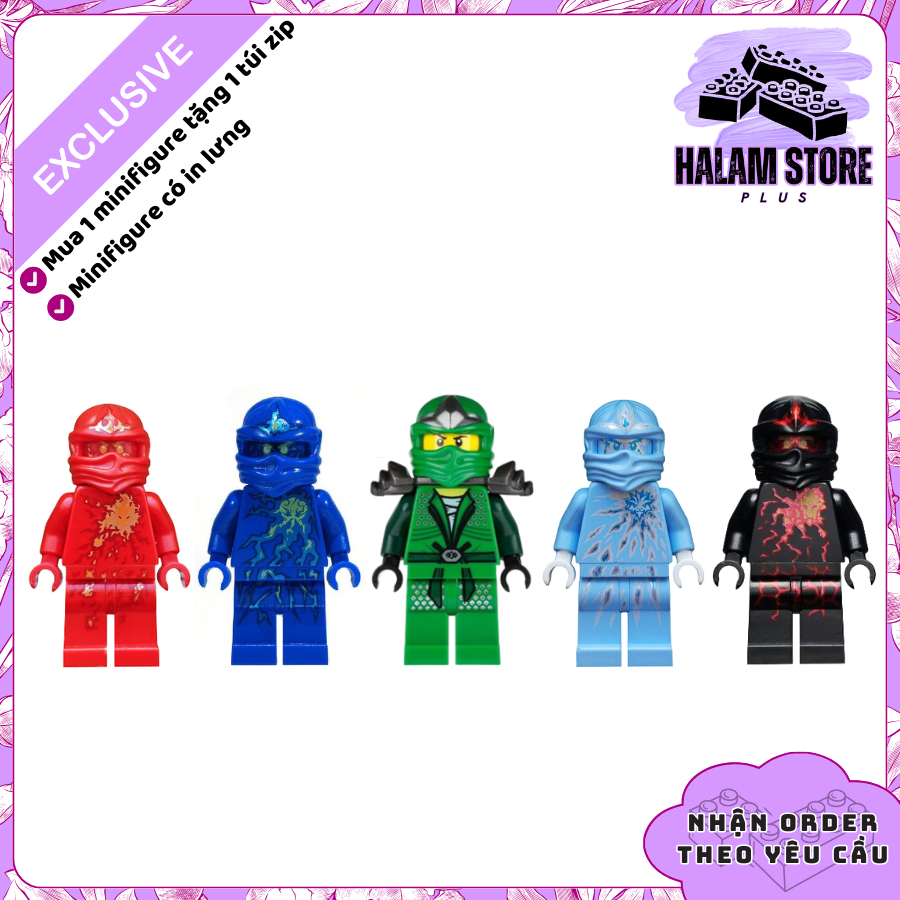 [Halam Store] Ninjago NRG minifigures ของเล่นประกอบ - โมเดลนินจาพลังที่ซ่อนอยู่
