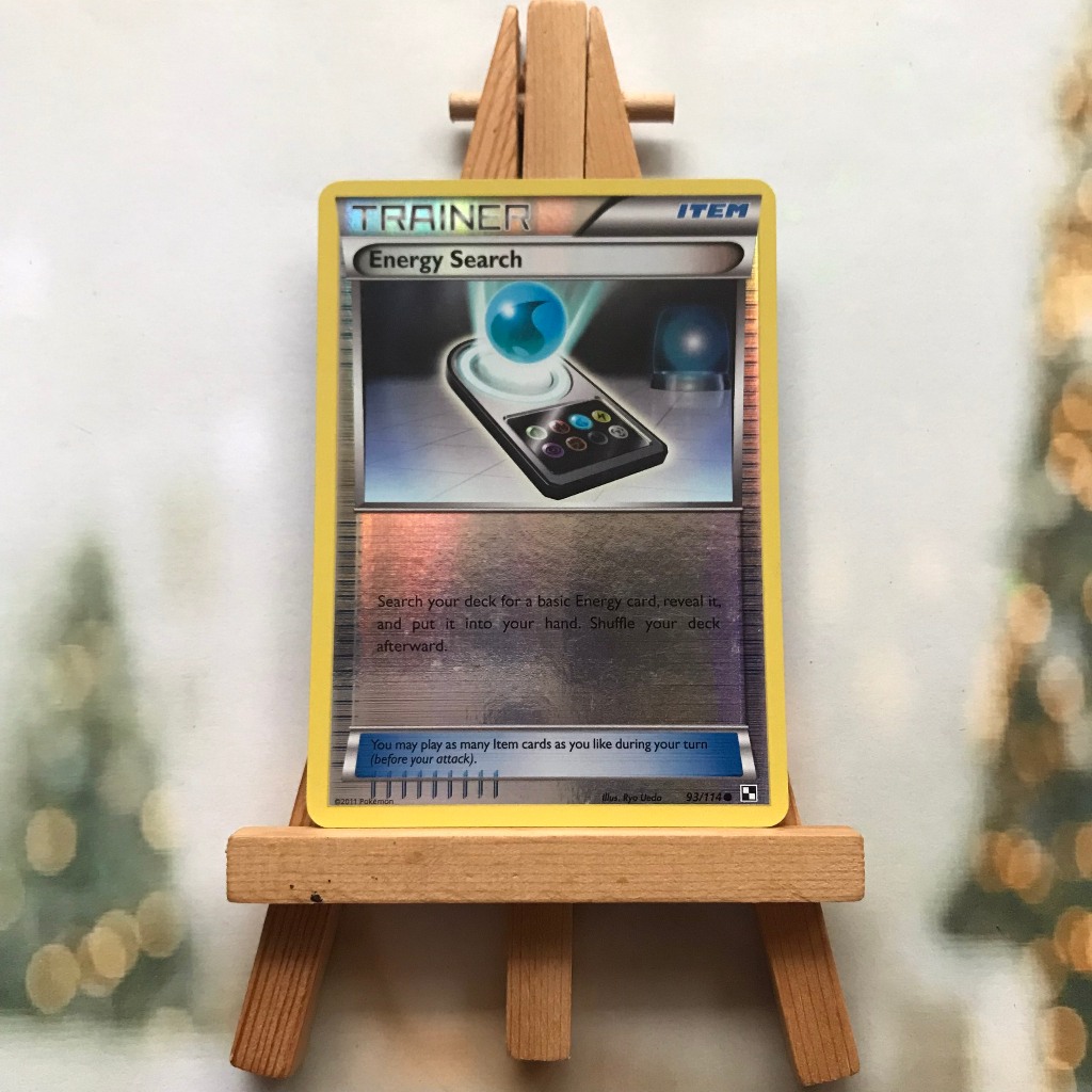 [เล่นเบาๆ] Pokemon Energy Search 93/114 Picture Card - Odd Card Black & White 1 Reverse Holo English
