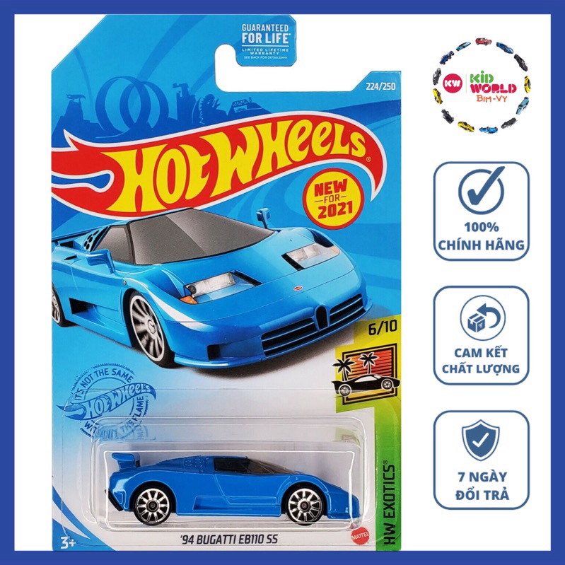 Hot Wheels basic 94 Bugatti EB110 SS GRX25 รถโมเดล