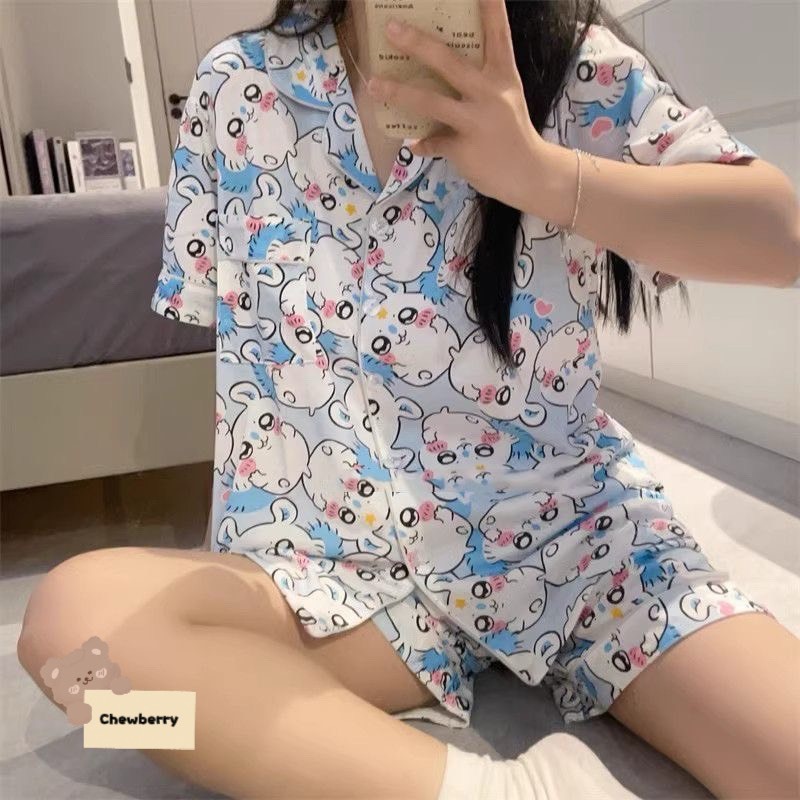 เป็ดสีเหลืองน่ารัก PIJAMA PADDY SET FOR HOME WEAR แขนกุดผู้หญิงสวย
