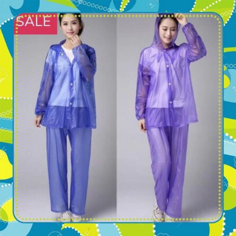 COMBO 10 ชุด A2 RAIN SUITS TO WEAR MANY TIMES, ชุดเสื้อหลวมและกางเกง thumbnail 3