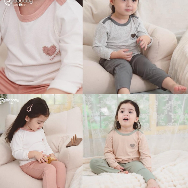 (srks)ชุดแขนยาวเด็กอ่อน BuBaby ขนาด 6M ถึง 5Y