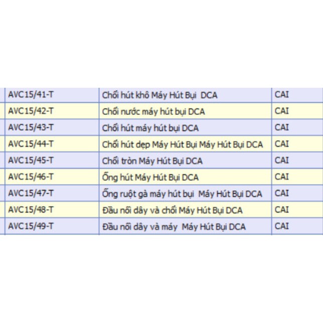 ชุดเครื่องดูดฝุ่น DCA AVC15 / AVC30 DCA