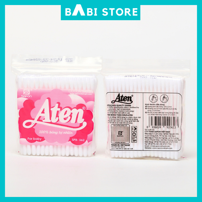 สําลีพรีเมี่ยม Aten Kid สําหรับทารก - BabiStore