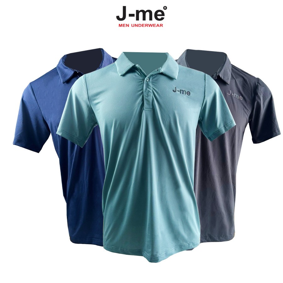 เสื้อโปโลกีฬาผู้ชาย J-me วัสดุคุณภาพสูง สไตล์สปอร์ตและไดนามิก JM123SH