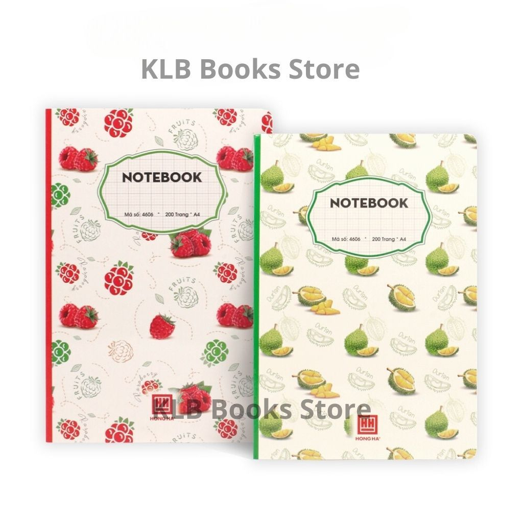 โน๊ตบุ๊ค A4 200T Hong Ha 4 O Ly 46/ Notebook B5 200T Hong Ha 4 O Ly 058, สมุดเขียนสําหรับนักเรียน, จ