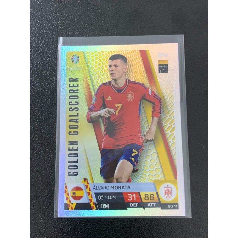 U369 Morata Spain Golden Goalscorer Topps Match Attax Euro 2024 การ์ดฟุตบอล