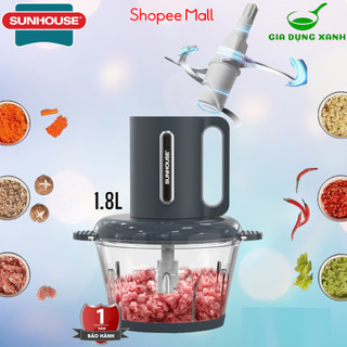 Máy XAY THỊT sunhouse SHD5403 cối THỦY TINH (BH 1 năm) dung tích 1.8L CÓ BÁN LẺ PHỤ KIỆN