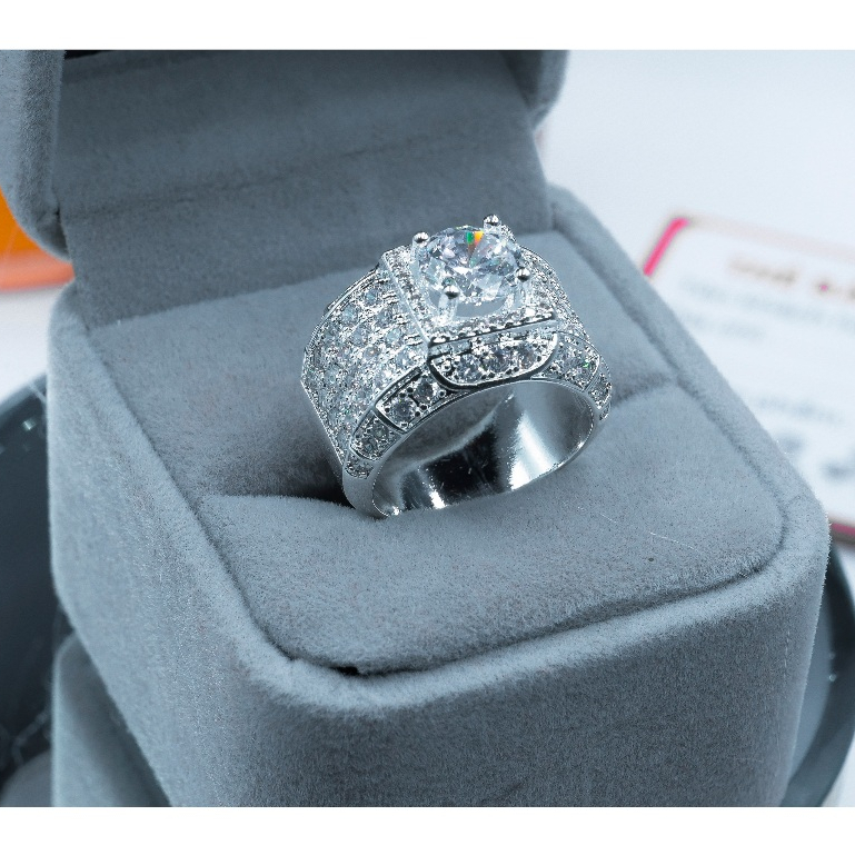 แหวนผู้ชายชุบเงินอิตาลี 925-n29