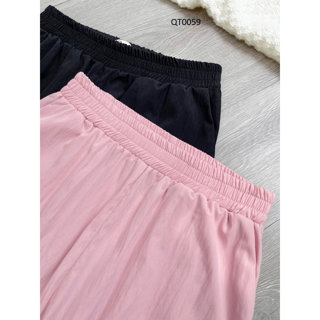 กางเกงยางยืดขนาดใหญ่ของผู้หญิง Tu Fat Flattering Design Baggy กางเกงยางยืดสําหรับทํางาน Streetwear ท