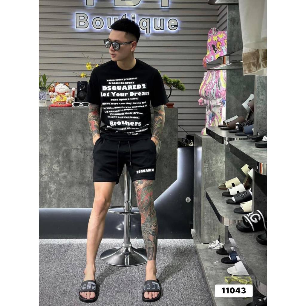 ดีคิว ถนน เสื้อยืดผู้ชาย 100% ผ้าฝ้ายคุณภาพสูง - 11043