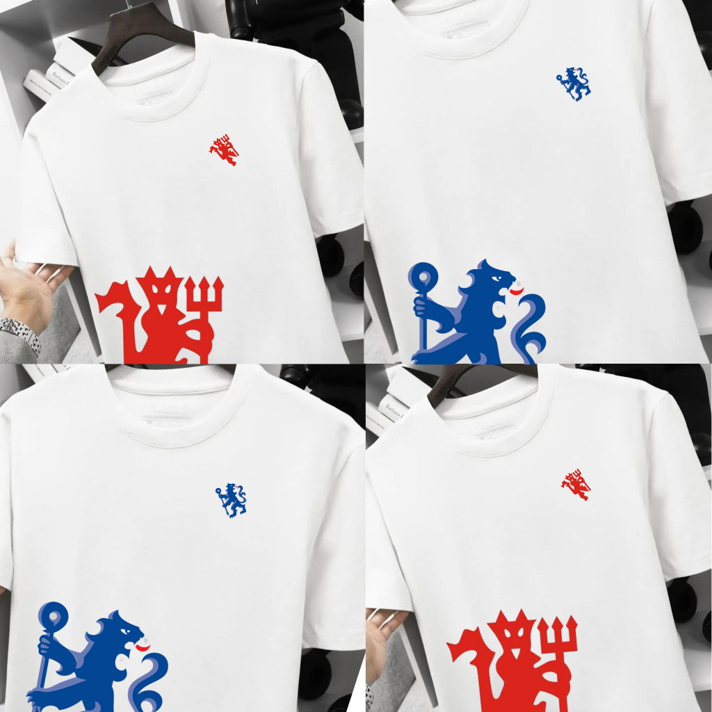 เสื้อยืด Chelsea MU Club ผ้าฝ้ายคอกลม hit 2024 Chelsea MU ฮิตเท่สุดๆ