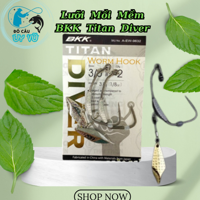 Bkk Titan Diver Soft lure Hook Fishing Hook - ตะขอล่อ