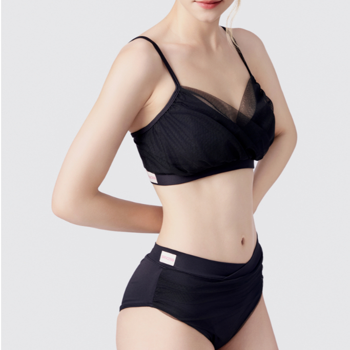 Spincess Polewear - STELLA BLACK (รูปถ่ายจริงที่ทางร้านถ่าย - สินค้าออกแบบ)