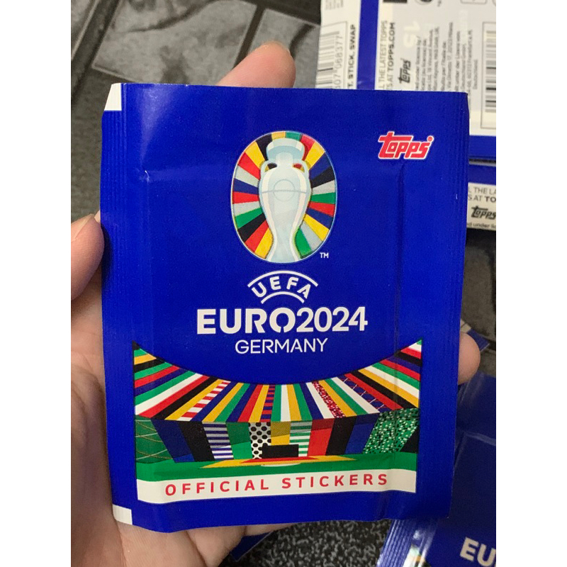 Topps EURO 2024 PLAYER STICKER PACK (6 ภาพ)