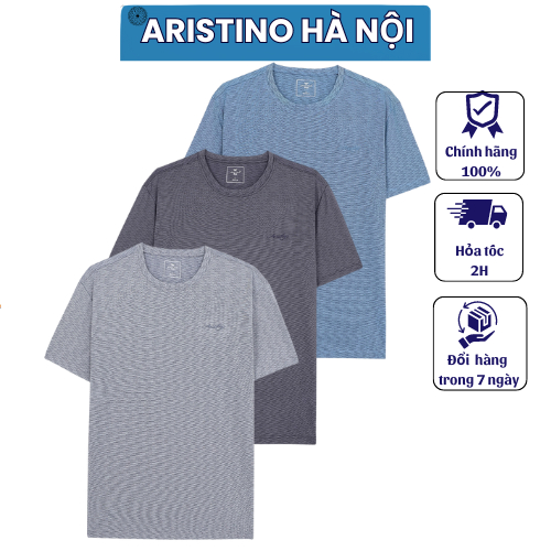 (Still S) Youthful Aristino เสื้อยืดผู้ชายทรงหลวม ATS031S2 ผ้ายืดหยุ่นนุ่มเท่