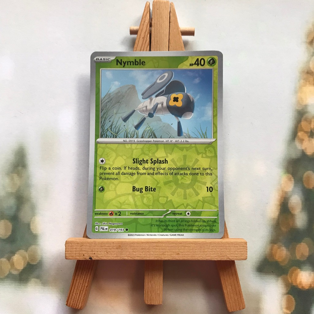 Pokemon Nymble Picture Card 019/193 - Odd Card Scarlet & Violet: Paldea Evolved Reverse Holo English