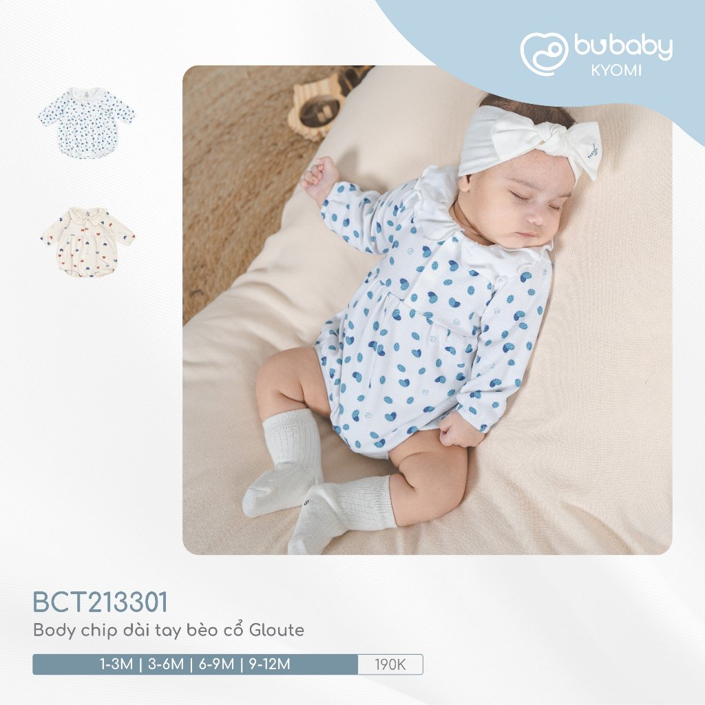 Bu baby - บอดี้สูทคอระบายแขนยาว Gloute BCT213301