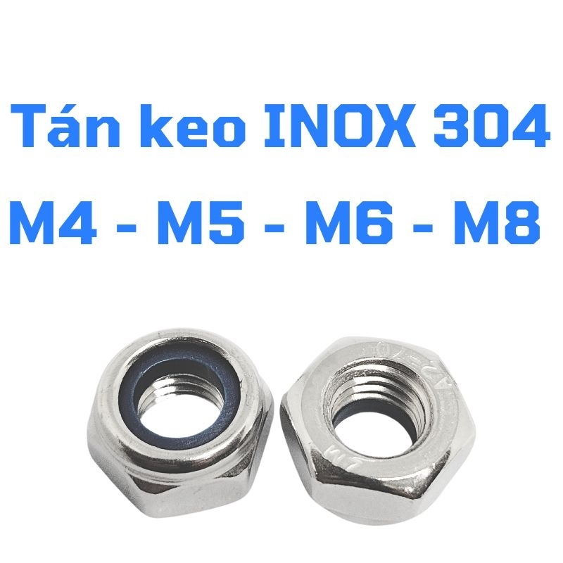 น็อต หมุดกาว (หมุดป้องกันการถอด) INOX 304 - M4, M5, M6, M8, M10 (10 ตัว)