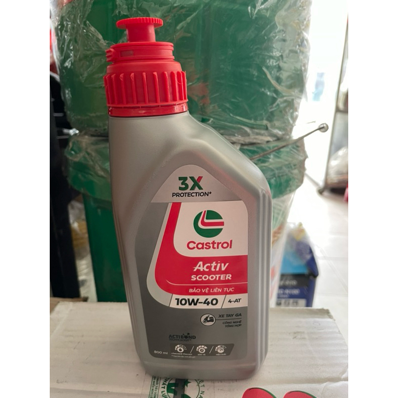 Castrol Activ 10W40 - น้ํามันสกู๊ตเตอร์ 0.8L