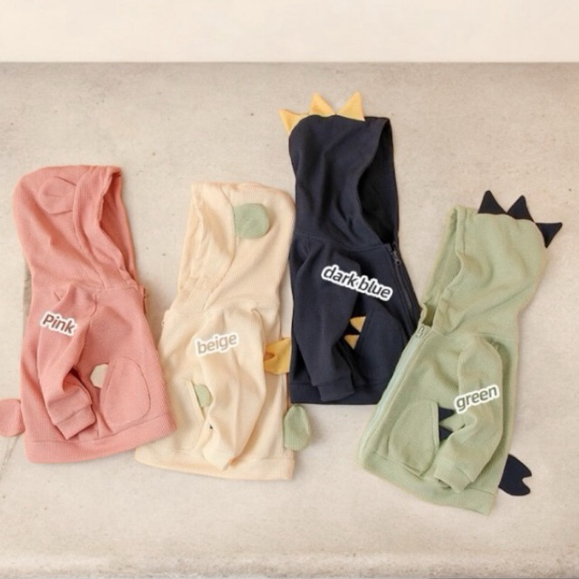 เสื้อแจ็คเก็ตไดโนเสาร์ K3-CUTE พร้อมไม้จิ้มฟัน HONEYCOMB สําหรับเด็ก 8-18KG