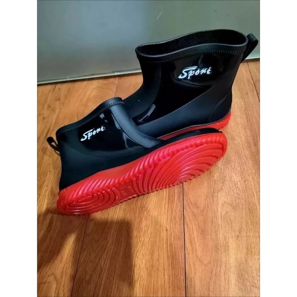 รองเท้าบูทกันฝนกันลื่นกันน้ำ 37-43 รองเท้ายางสั้น thumbnail 4