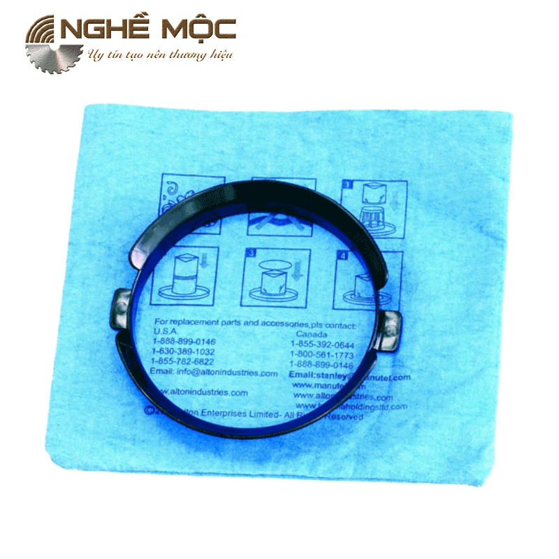 ถุงกรองผ้าและแหวนยึด 19-1500N สําหรับเครื่องดูดฝุ่น สแตนลีย์ แท้