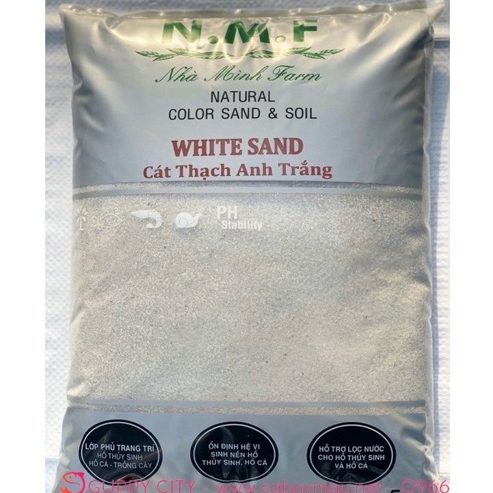 Quartz Sand (สีขาว) - พื้นหลังตกแต่งสําหรับตู้ปลาและตู้ปลา