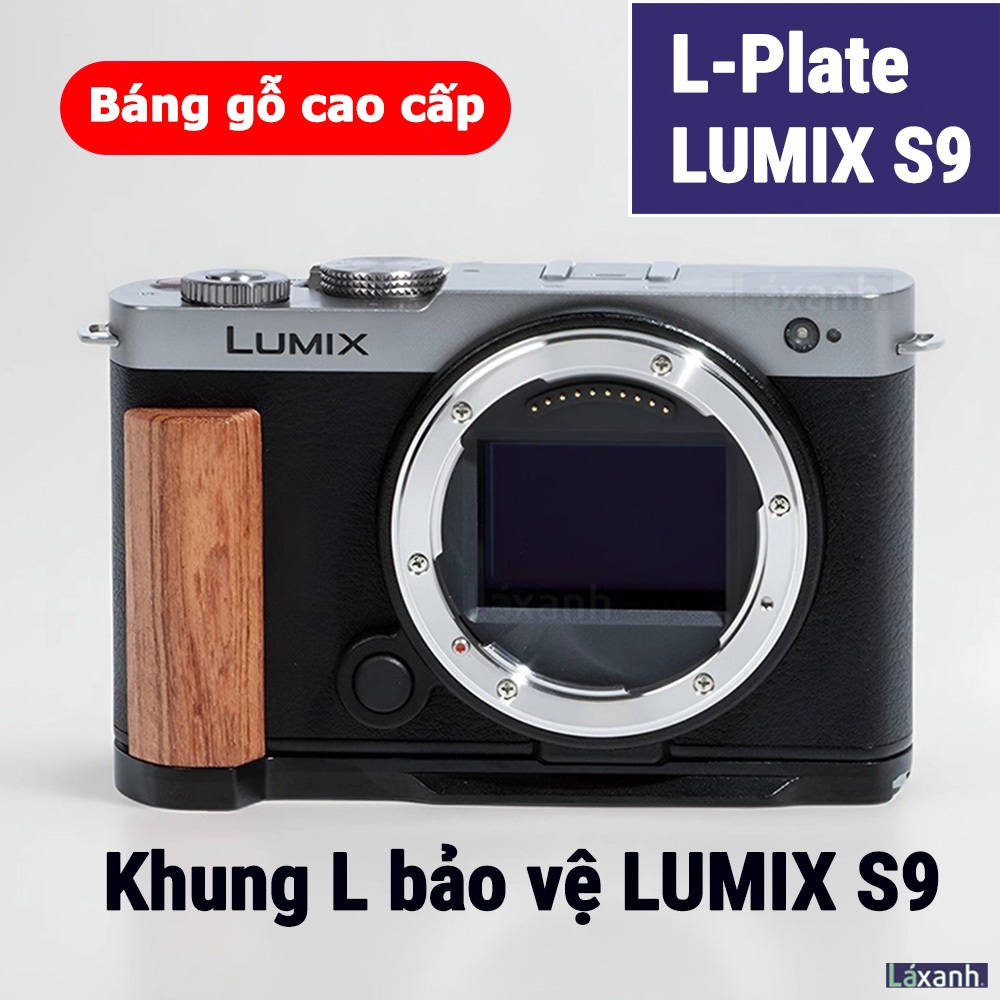 Pana Lumix S9 | Lplate handcase hand Grip กรอบหมุนแนวตั้งพร้อมด้ามจับไม้คุณภาพสูงเพื่อปกป้องกล้อง Pa