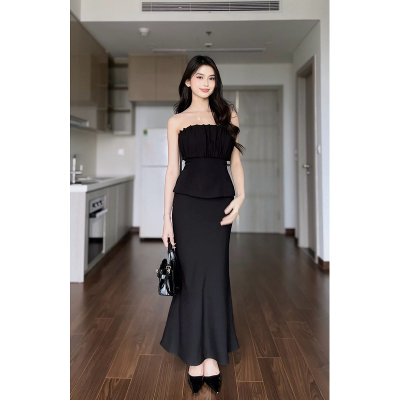 Silingofficial - LUXURY 3D SPRAY BRA, FISH TAIL SKIRT (94cm) - MIMI SET