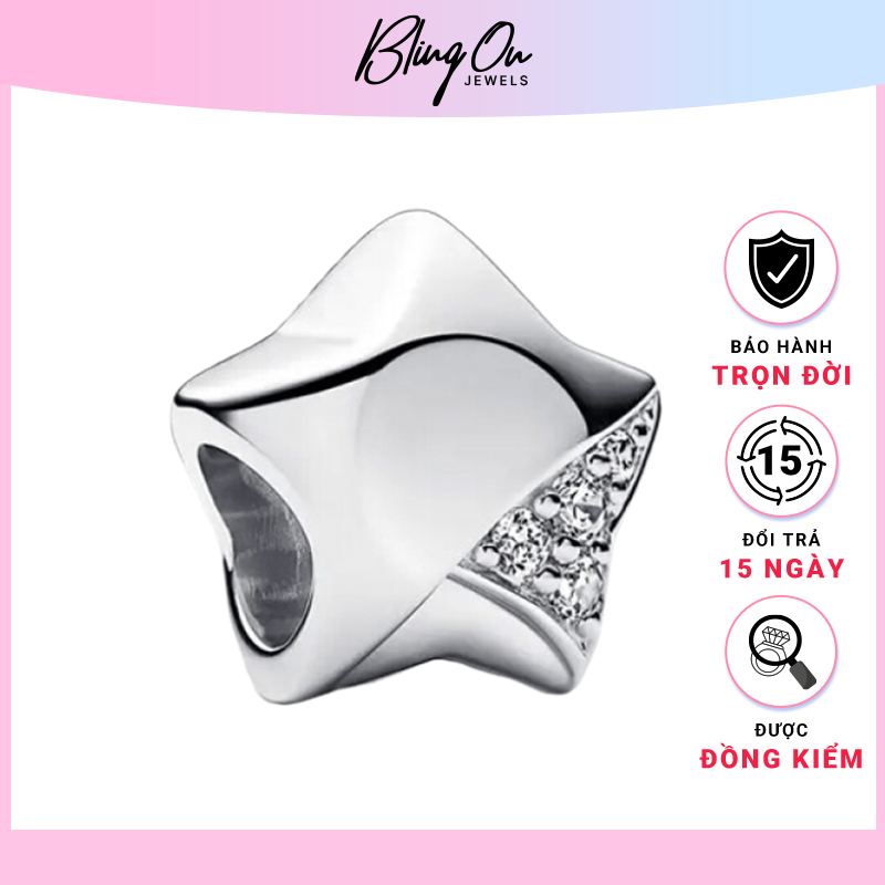 Pandora Lucky Star Charm Fit 1204SV - S925 มาตรฐานเงิน