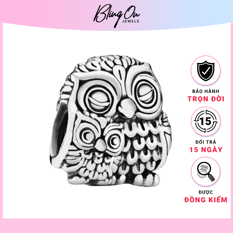 Pandora Owls Charm 1209 - S925 มาตรฐานเงิน