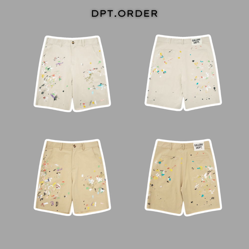 (คุณภาพดีที่สุด) กางเกงขาสั้นสีกากี Gallery Dept Short ss24