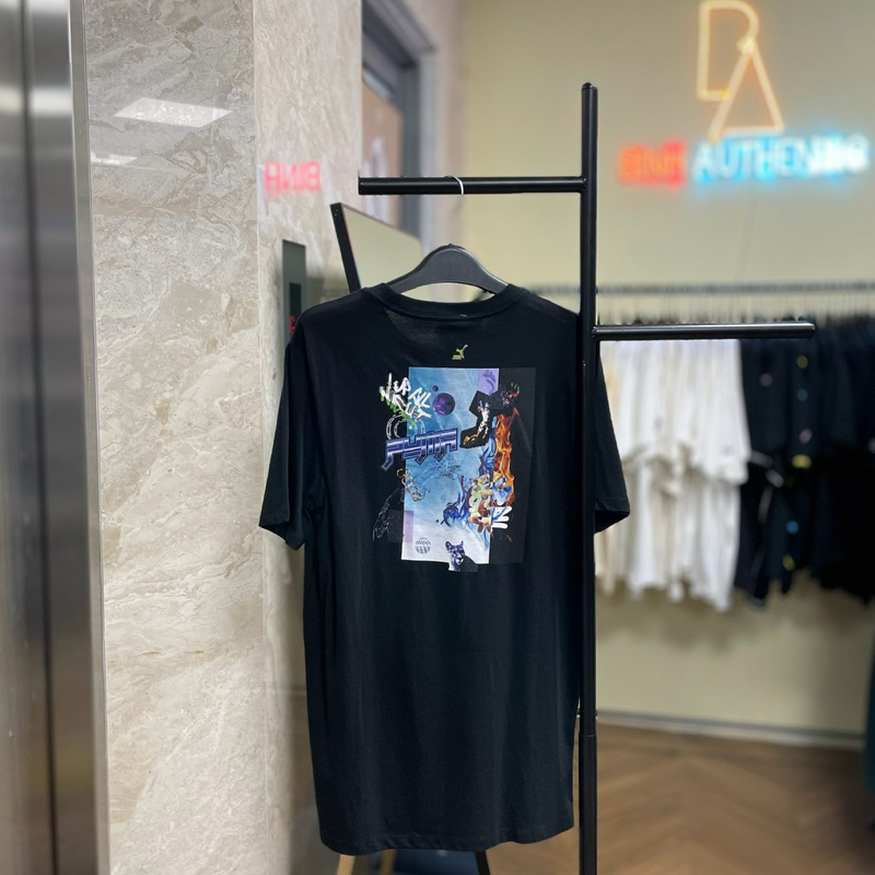 เสื้อยืดเสือดาวสีดํา Metaverse V1 ของแท้ 8021-001 Binh ร้าน VN แท้