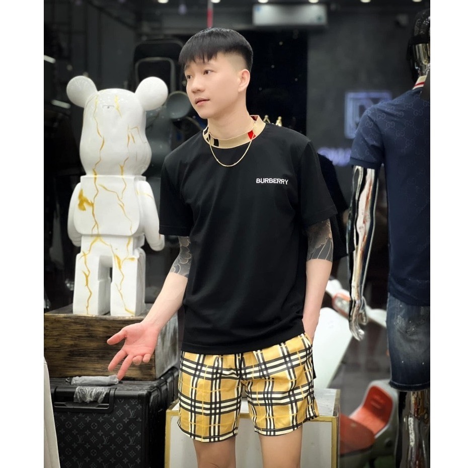 Bbr ชุดผู้ชายและผู้หญิง BBR ชุดพิมพ์คอใหม่ Session 2024 Hot Hit วัสดุระบายอากาศที่ดีที่สุดขายกางเกงล