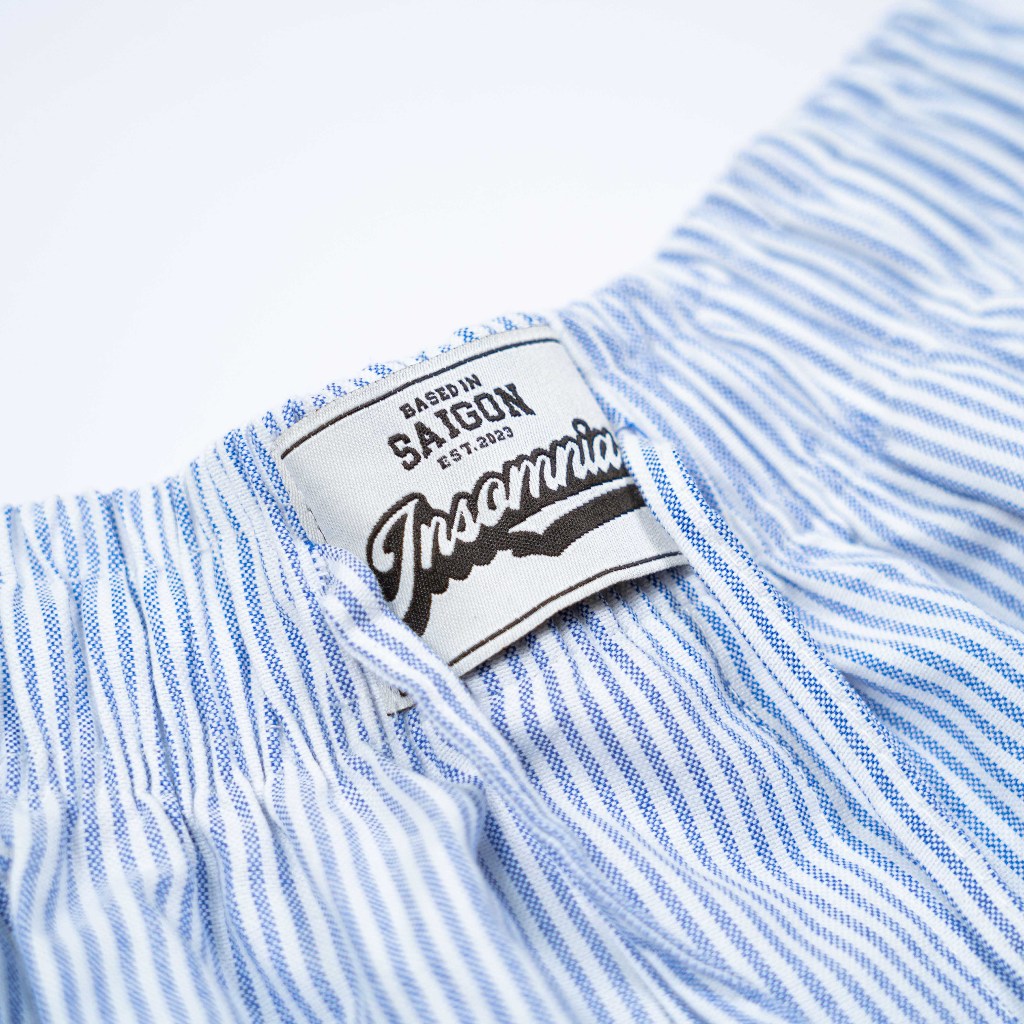 Kate Oxford INSOMNIA กางเกงขาสั้นลายทาง Unisex เหนือเข่า - PS012