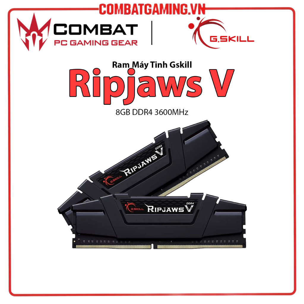 คอมพิวเตอร์ Ram GSkill Ripjaws V 8GB DVD4 3600HC (F4-3600C18S-8GVK) สินค้าของแท้