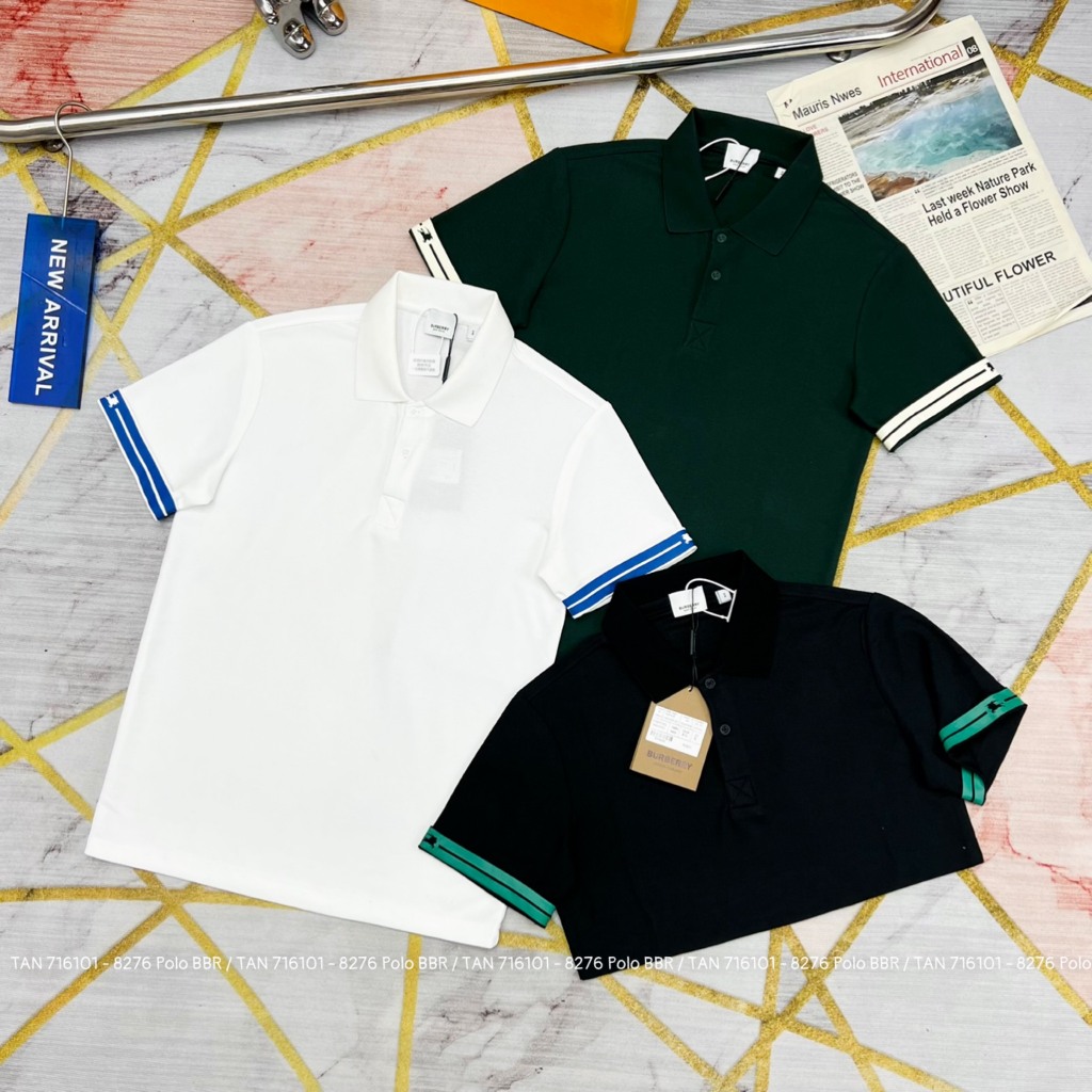 ⚡️[คุณภาพสูง] สินค้า! เสื้อโปโล BRR - ตรวจสอบลายโลโก้สีประณีตที่คอ - สินค้า Bbr 1 ชิ้น