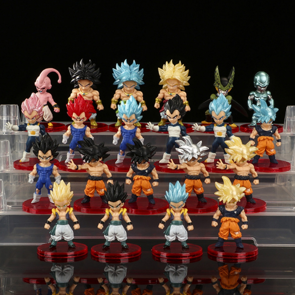 โมเดล Dragonball ชุดตัว chibi Dragon Ball 16 ตัว WCF Version A - สูง 6-7cm - น้ําหนัก 300gram - Drag