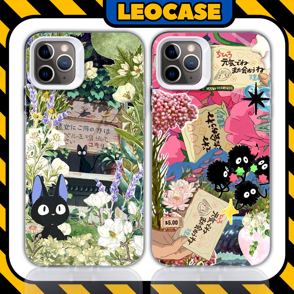 Leocase Ghibli Cat Studio เคส iPhone ซิลิโคนคุณภาพสูงความงาม y2k สําหรับ iPhone 15/14/13/12/11/X/Xsm