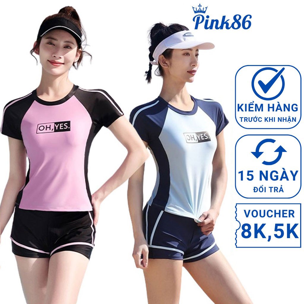 ชุดว่ายน้ําผู้หญิง ชุดว่ายน้ําชายหาดผู้หญิงแบบสั้น active sporty BK-209i