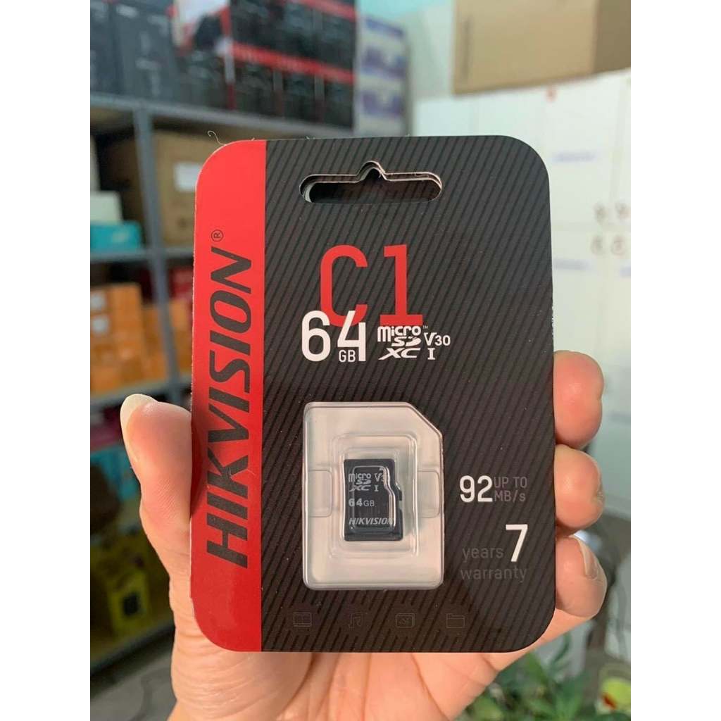 HIKVISION 64GB MICROSDHC CLASS 10 และ UHS-I / HS-TF MEMORY CARD - C1/64G (ไม่มีอะแดปเตอร์)