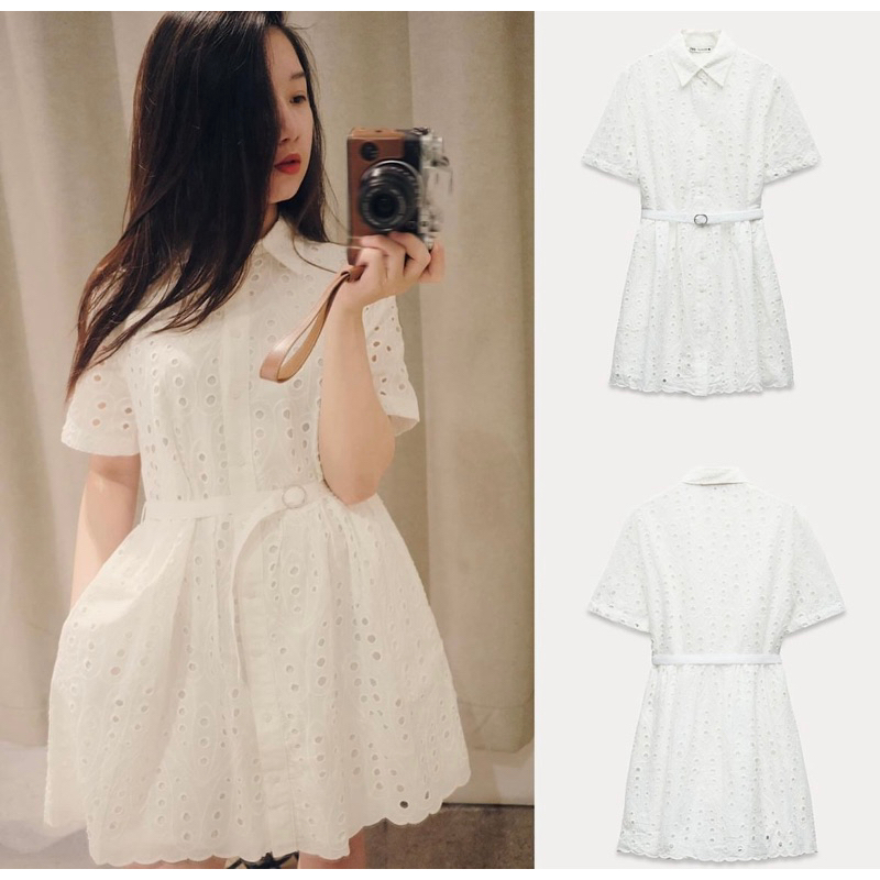 (มีจําหน่าย M/L) ZARA EXPORTED SHORT PATTERN DRESS
