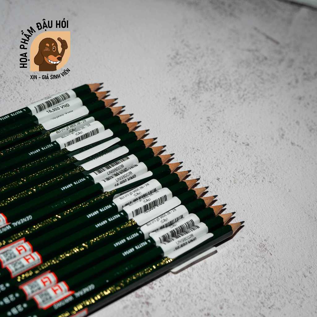 [Bld BEANS]-Uni Mitsubishi 9800 Wooden Pencil - Moss Green Body