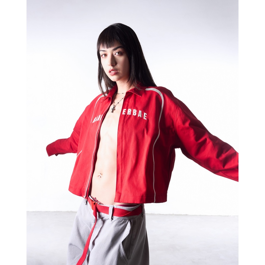 Rvb Ryoko Form Boxy Red / Black Jacket