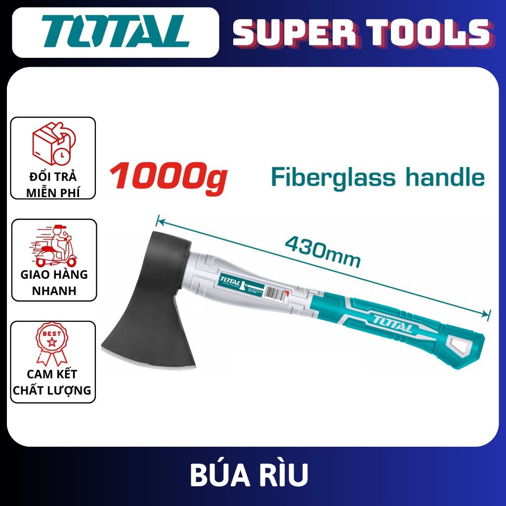 TOTAL TOTAL ค้อนและขวาน 1000g THT7810006