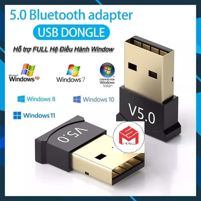 [Window 7 / 10 / 11] USB Bluetooth 5.0 /4.0 Transceiver สําหรับพีซี - USB Bluetooth คอมพิวเตอร์เชื่อ