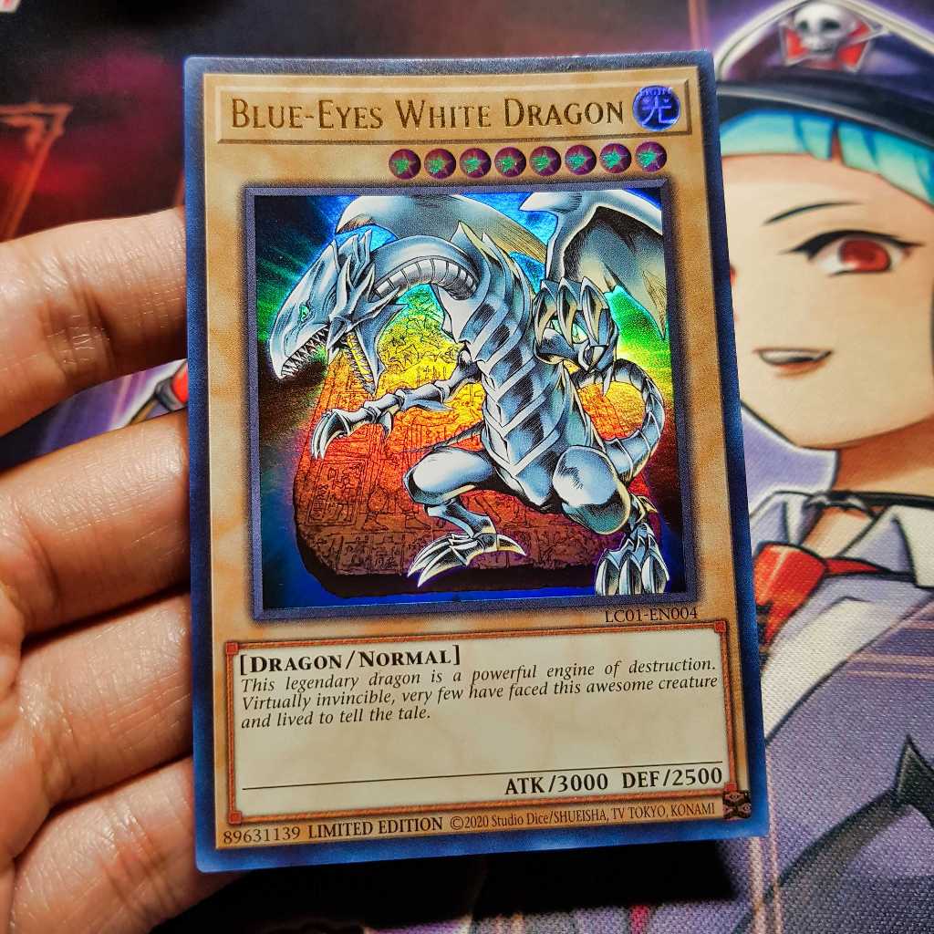 การ์ด Yugioh ของแท้ | มังกรขาวตาฟ้า | LC01 หายากมาก.